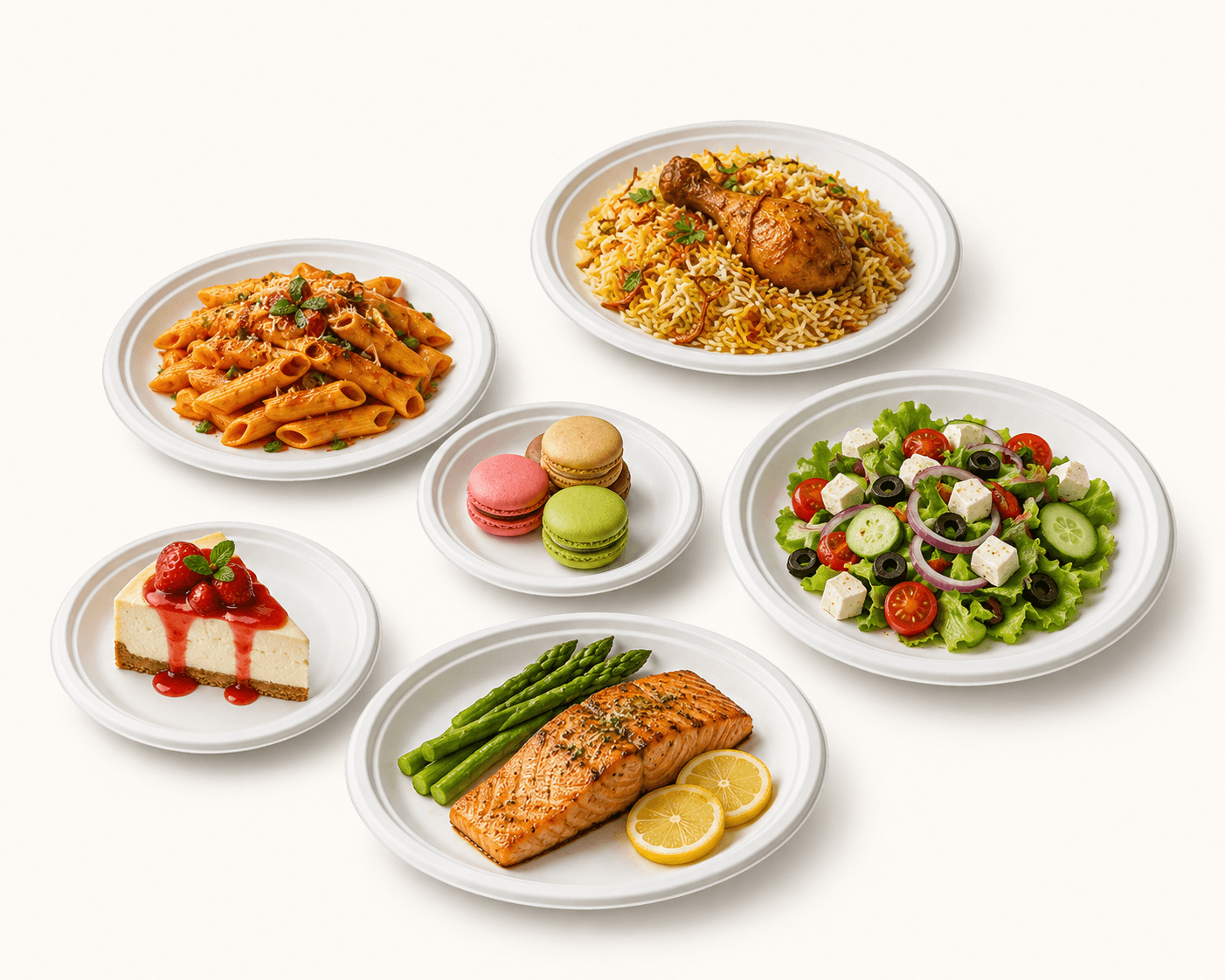 Bagasse Round Plate selection 2