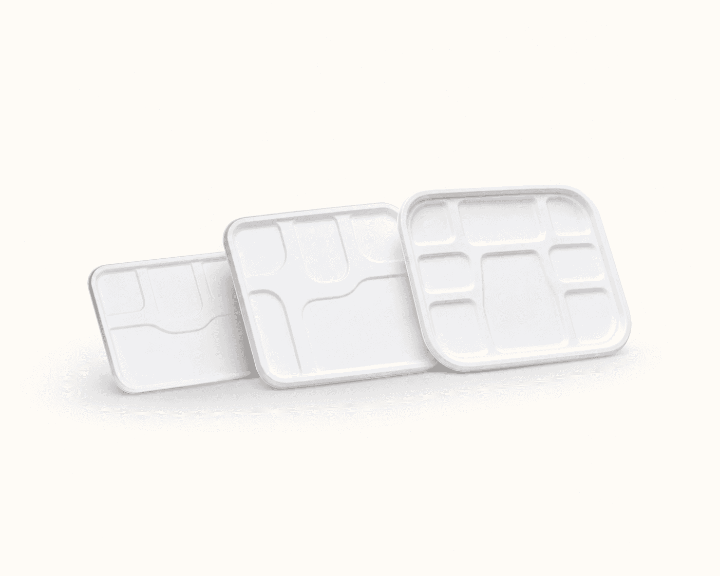Bagasse Meal Tray Lids selection 2