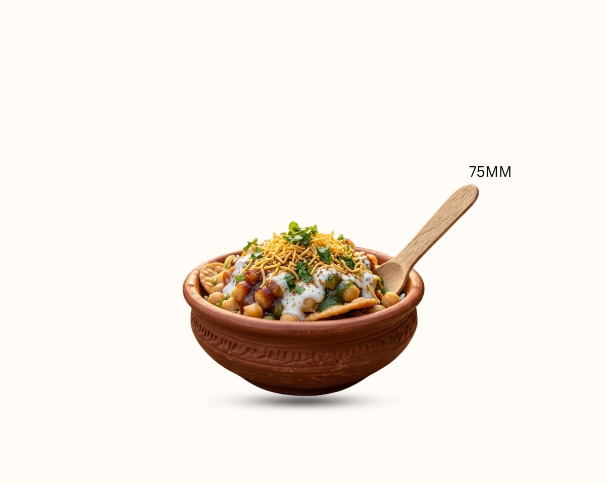 Wooden Chaat Spoon selection 2