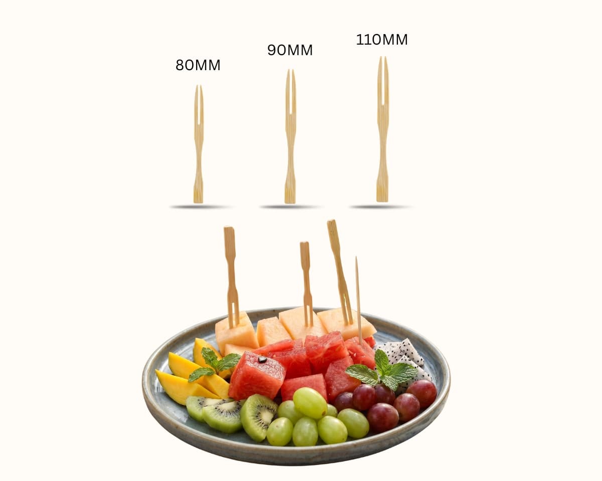Wooden Fruit Fork selection 2