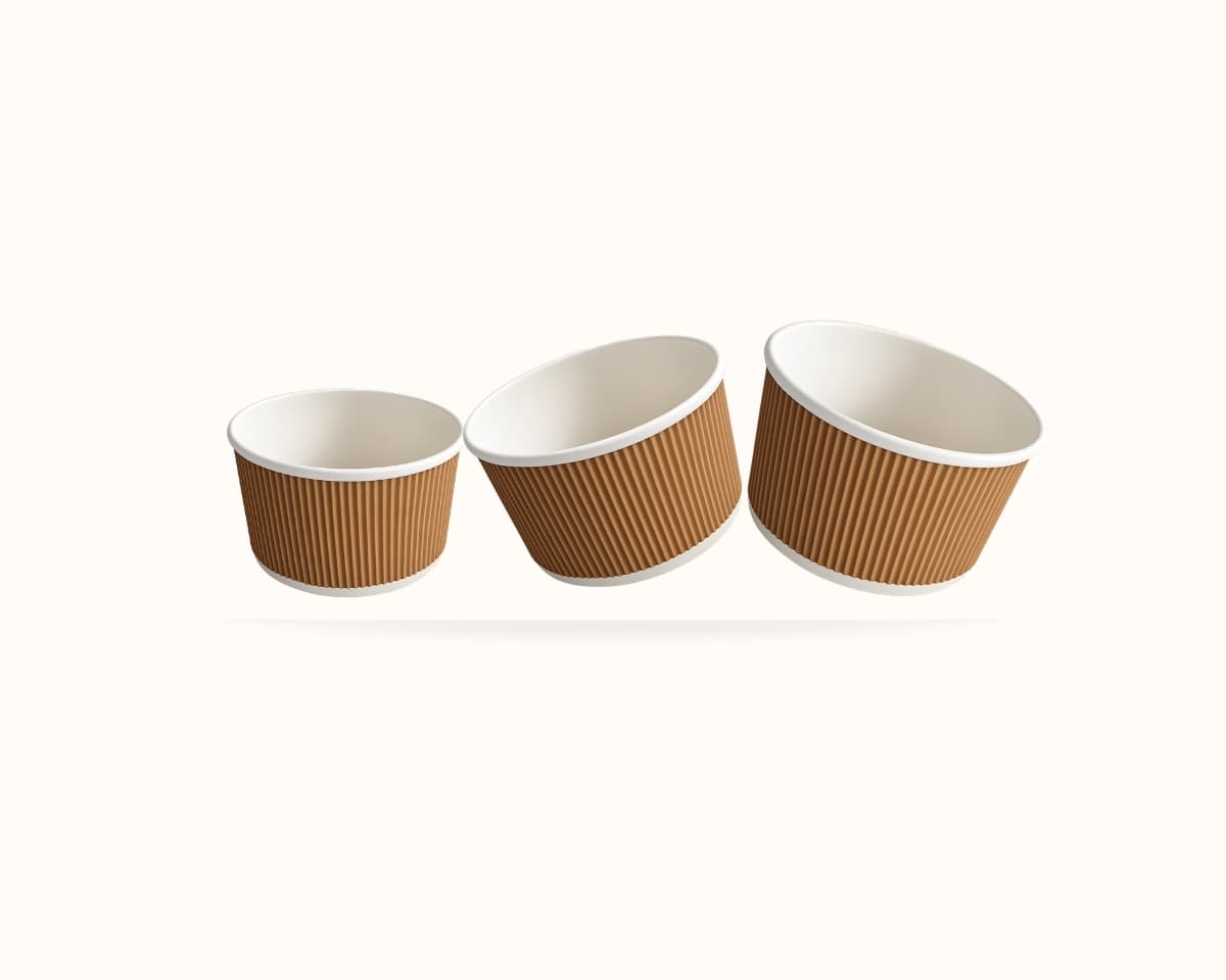 Paper Ripple Container