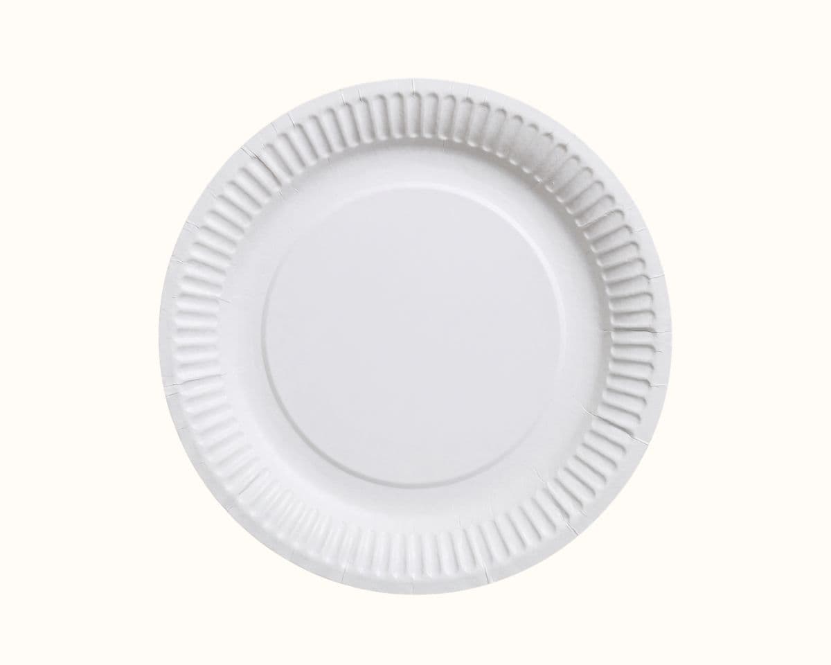 Paper Round Plate