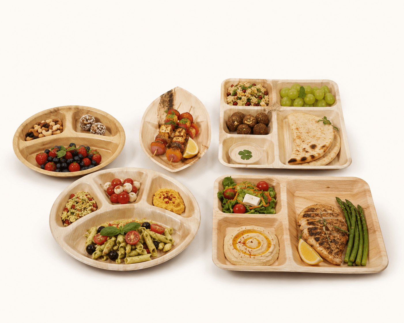 Areca Compartment Plates selection 2