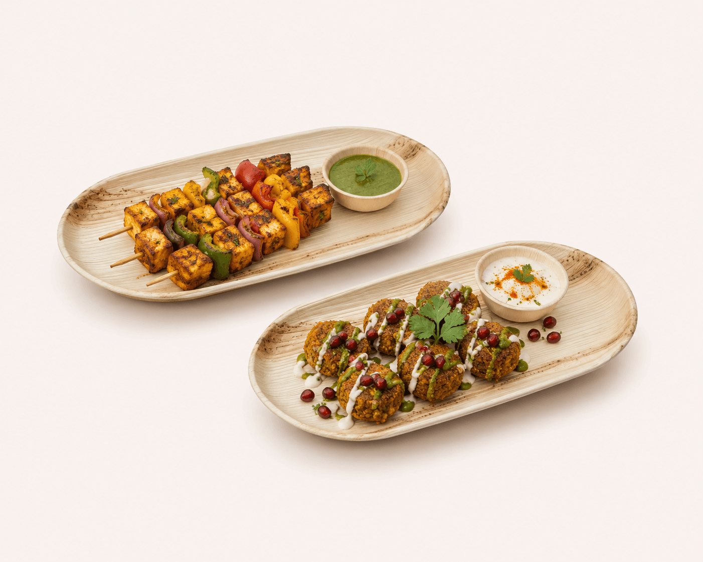 Areca Oval Tray selection 2