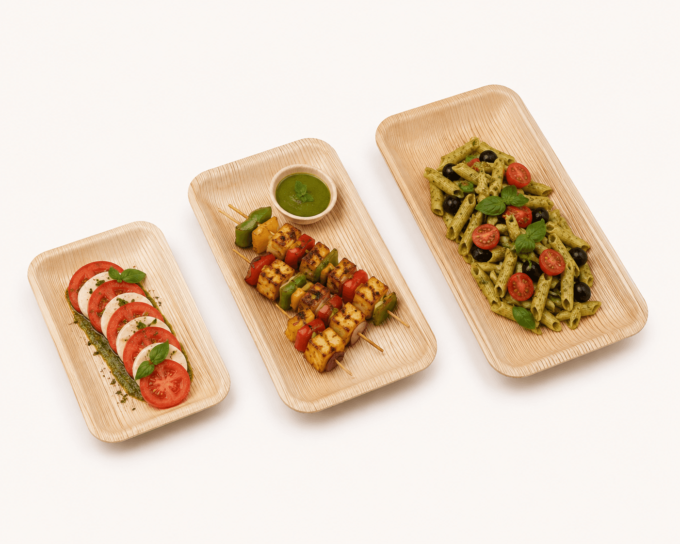 Areca Rectangle Plate selection 2