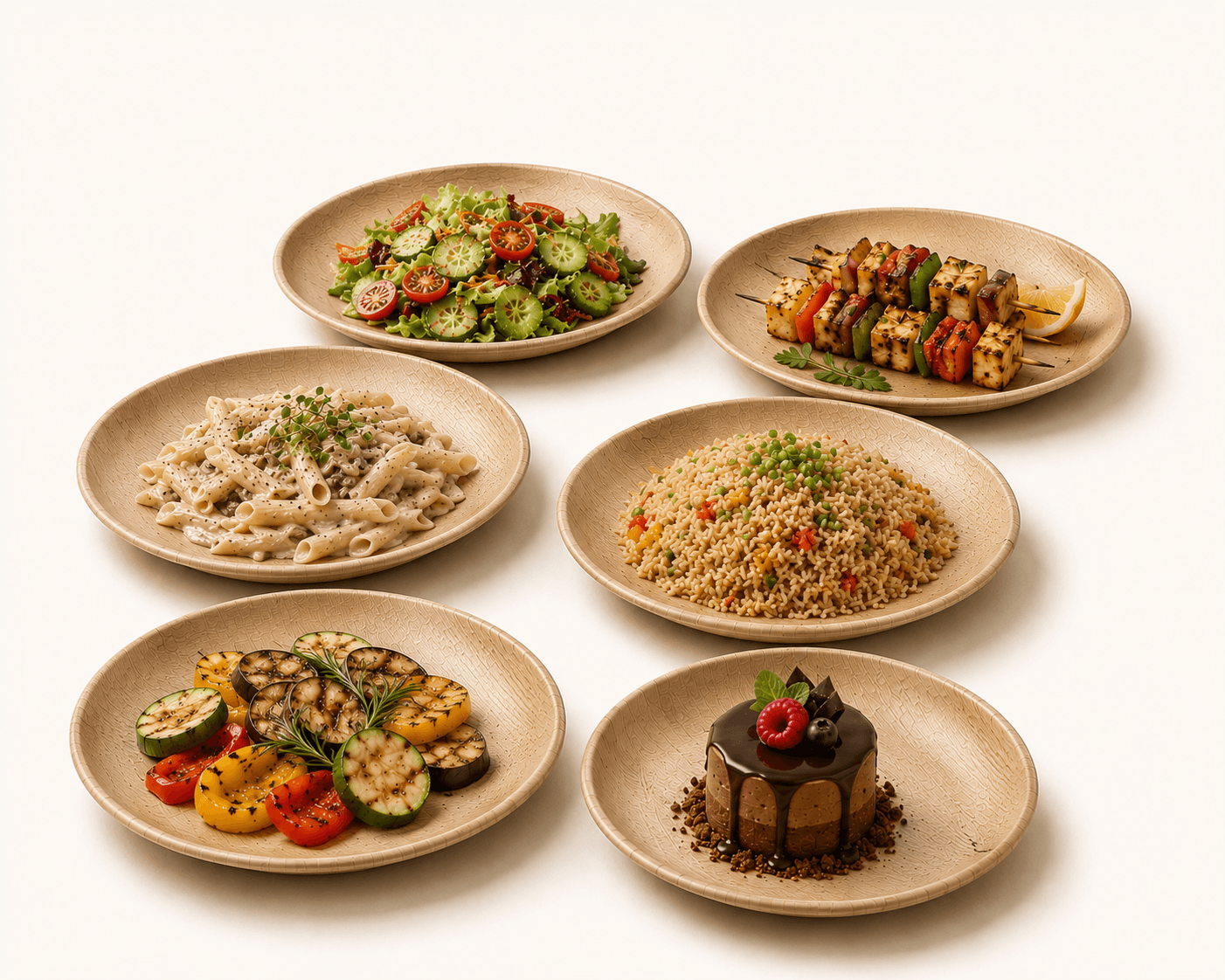 Areca Round Shallow Plate selection 2