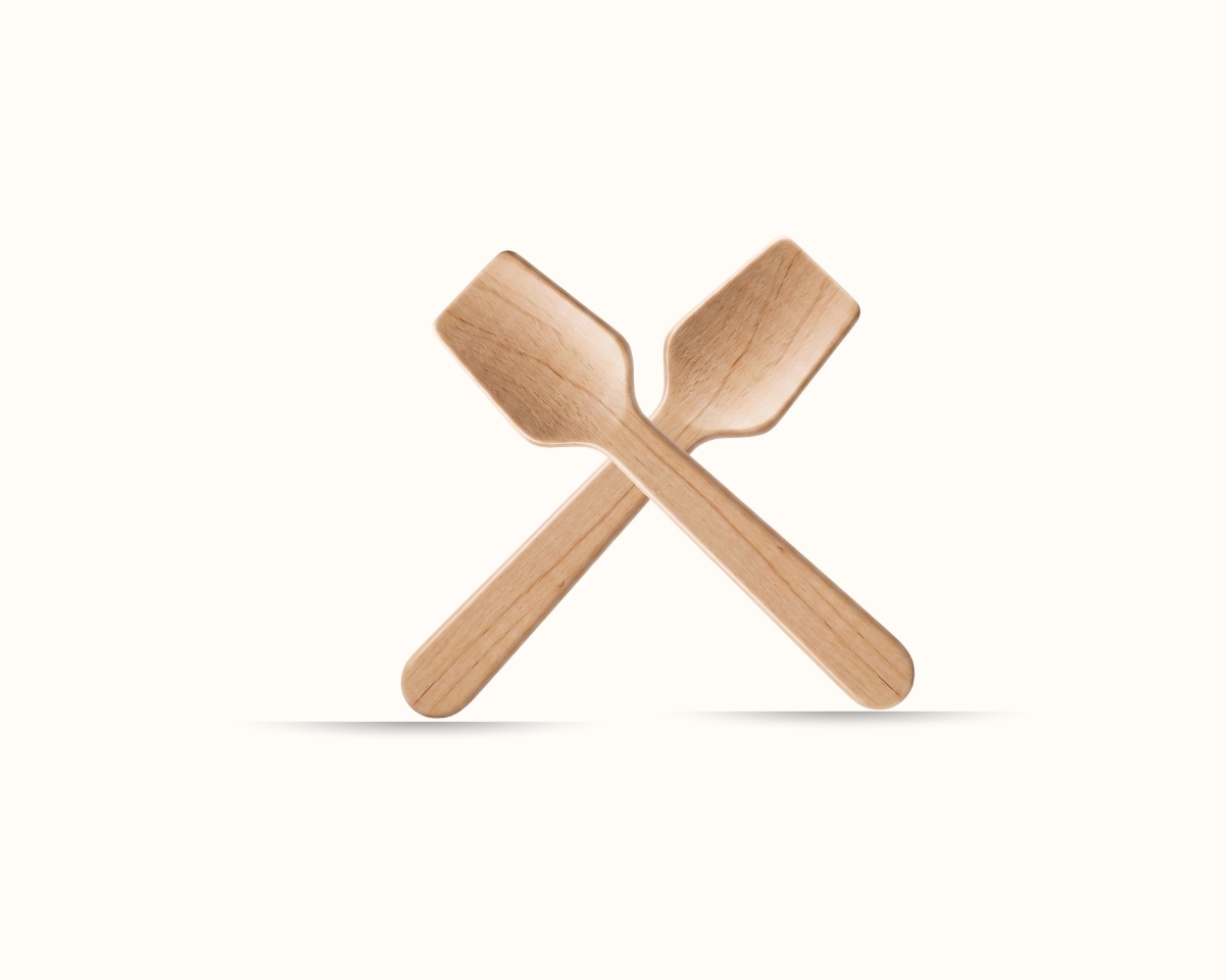 Wooden Dessert Spoon